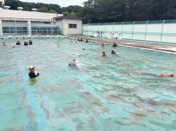 着衣水泳＠3・4年生