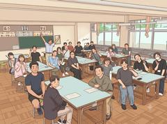 記念撮影のイラスト(AI)