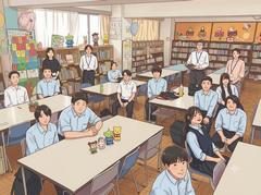 集合写真のイラスト(AI)