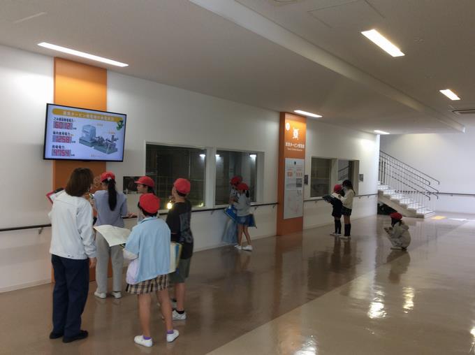 蒸気タービンの見学