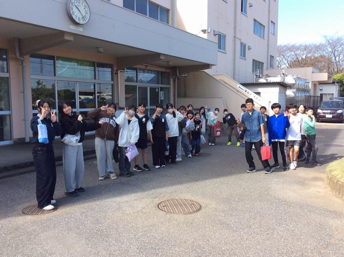 6年生＠豊富中学校に到着