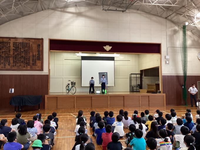 交通安全教室の様子①