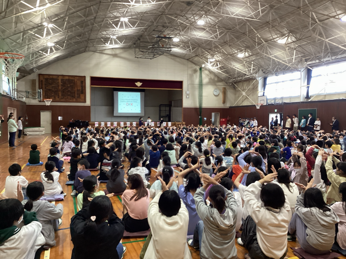 1年生を迎える会の様子①