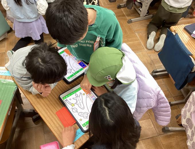 タブレットでお絵かき