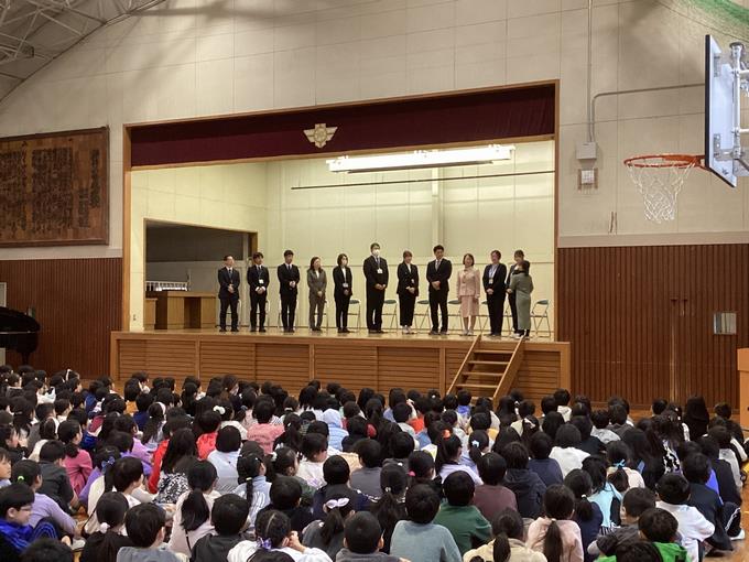 修了式・離任式の様子①