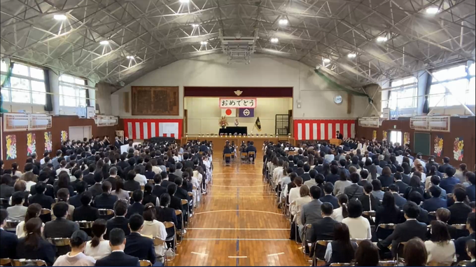 入学式の様子