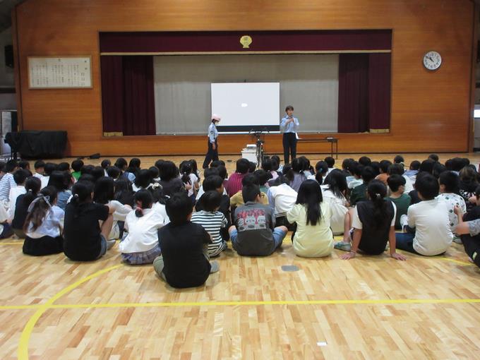 スライドによる安全指導