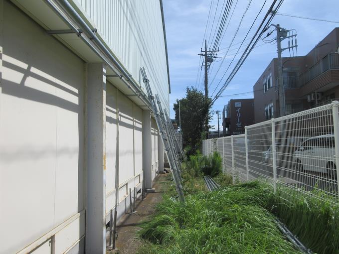 足場が組まれはじめました