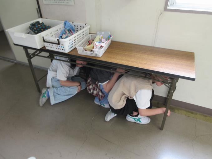 廊下の避難