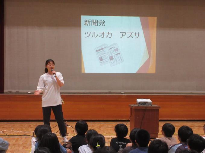 先生による候補者演説