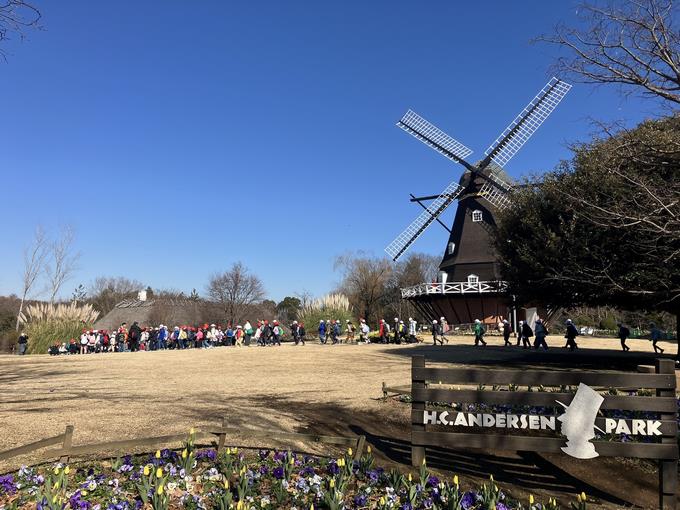 アンデルセン公園で昼食です