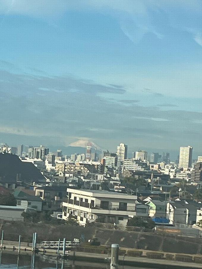 富士山が見えました!