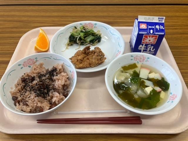 入学お祝い給食