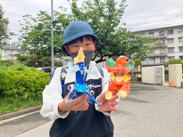 折り紙で作りました!