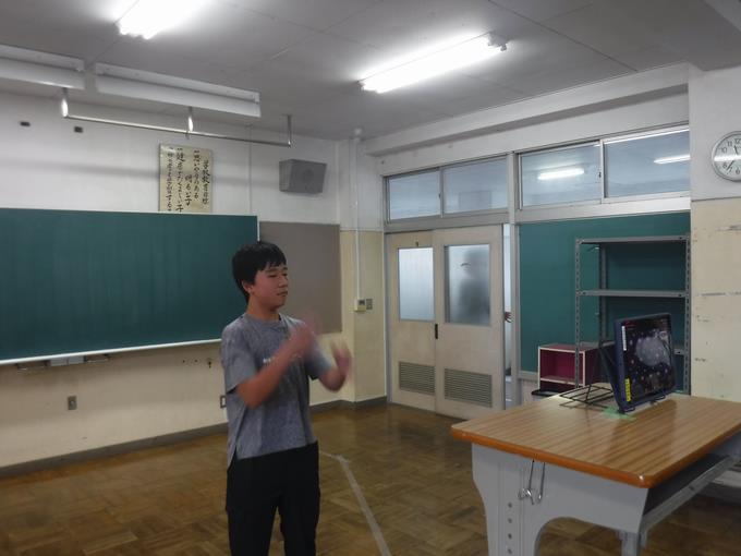 校歌斉唱@指揮は6年生🎵