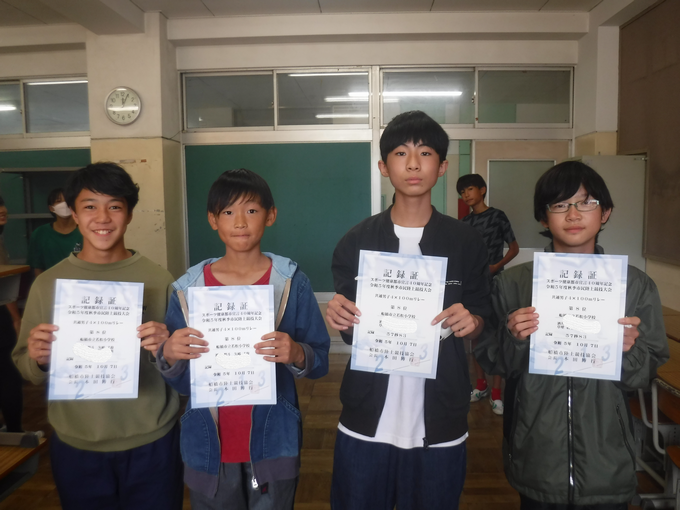 共通男子4×100mリレーメンバー