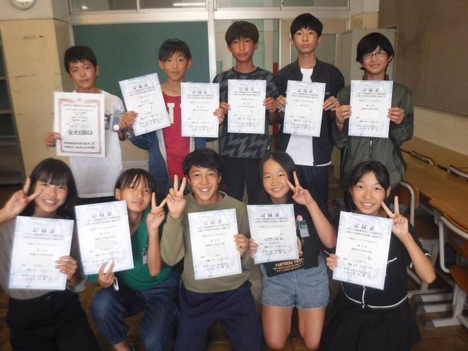 秋季市民陸上競技大会@入賞者全員集合