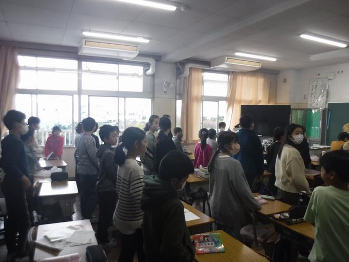 朝の会@5年生