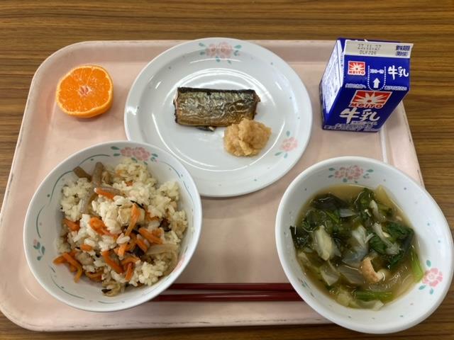 おはなし給食「目黒のさんま🐟」