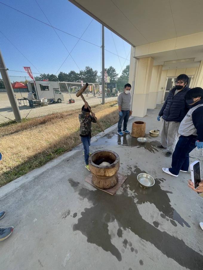 餅つき体験