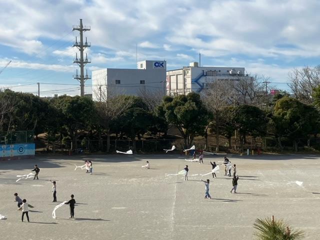 1年生@凧上げ