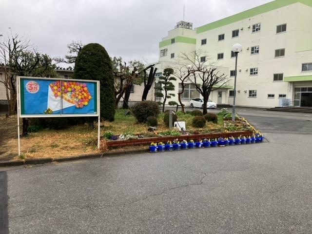 正門前の掲示板