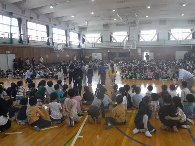 アサガオの種のプレゼント@2年生