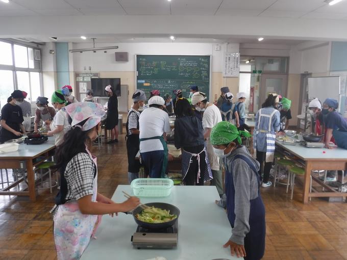 三色野菜炒め