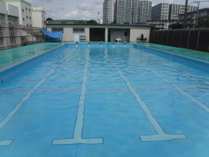低学年用に水位を下げています