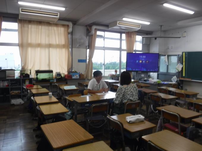 個人面談実施中