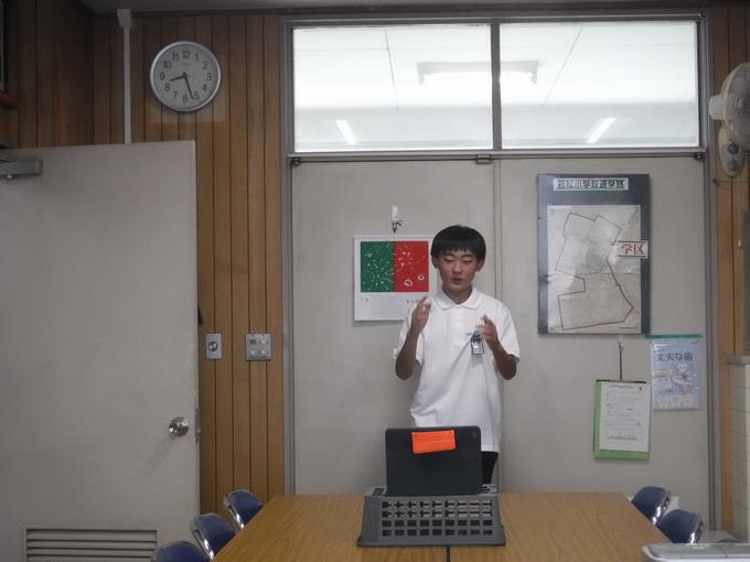 指揮は音楽委員会の6年生
