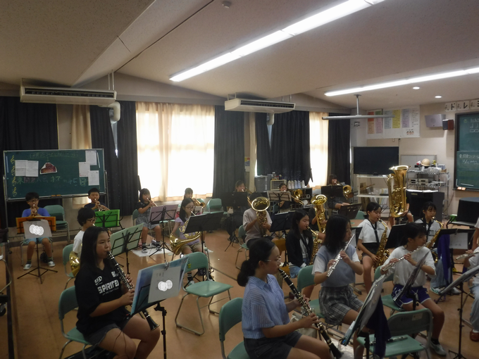 吹奏楽部の練習