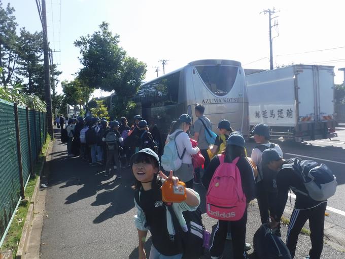 若松公園から出発@5年生
