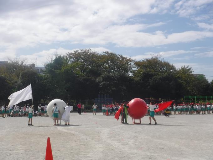 全校大玉送り