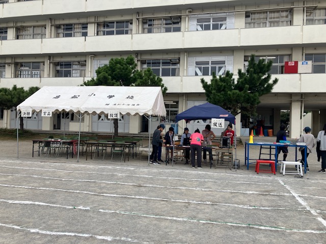運動会前日準備
