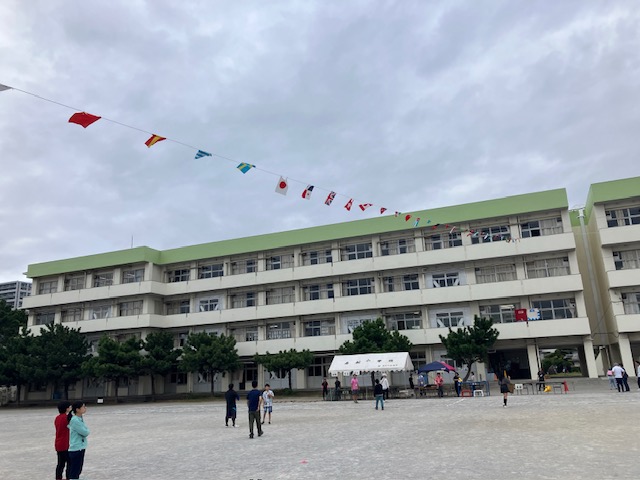 運動会前日準備