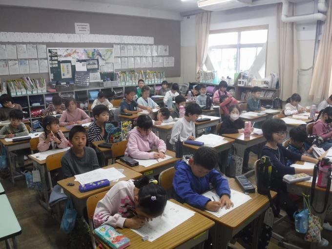 1校時の学習@2年生