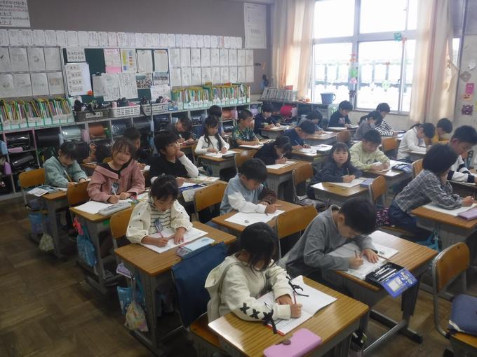 1校時の学習@2年生