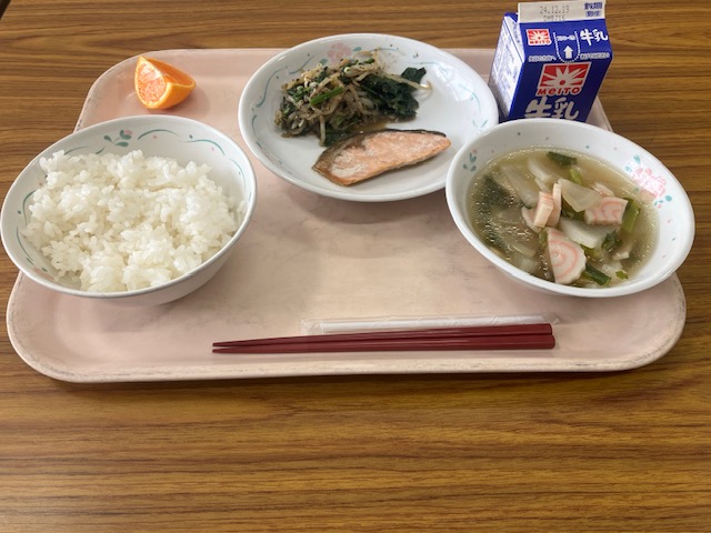 12月12日の給食