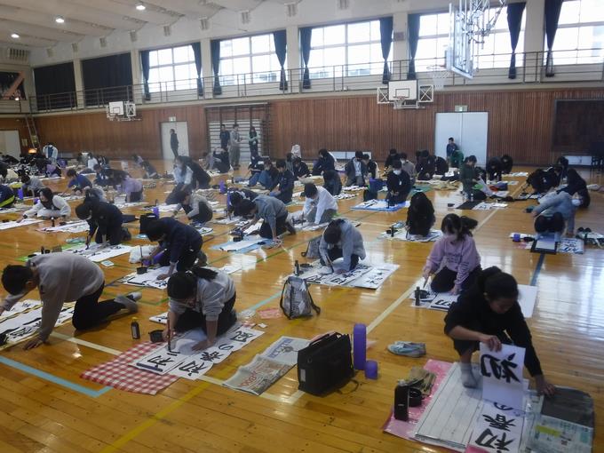 校内席書会@6年生