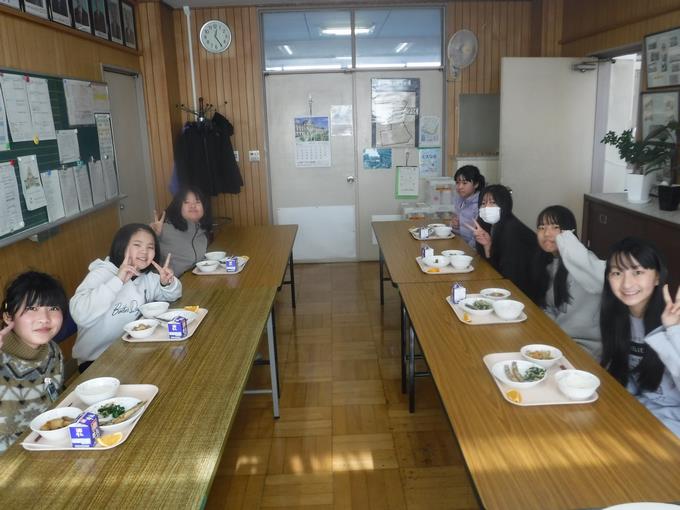校長室会食@6年生