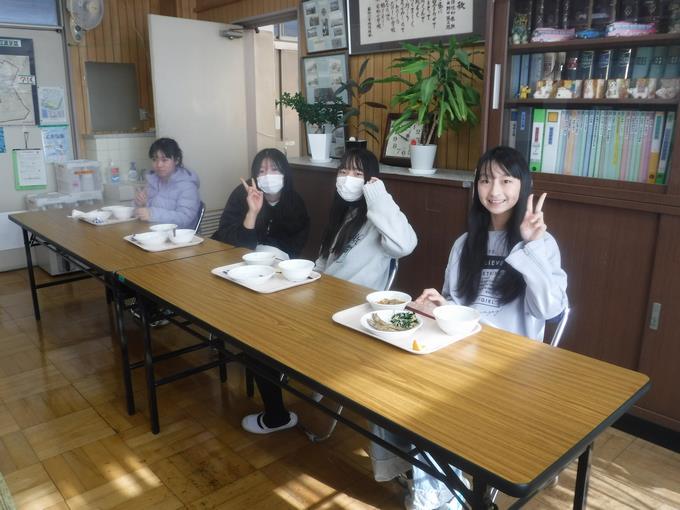 校長室会食@6年生