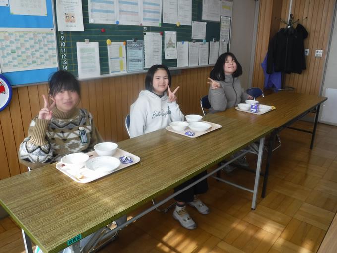 校長室会食@6年生