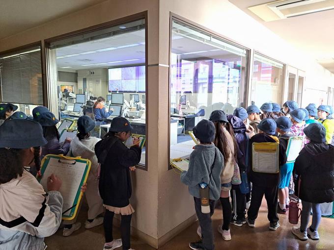 消防指令センターの見学