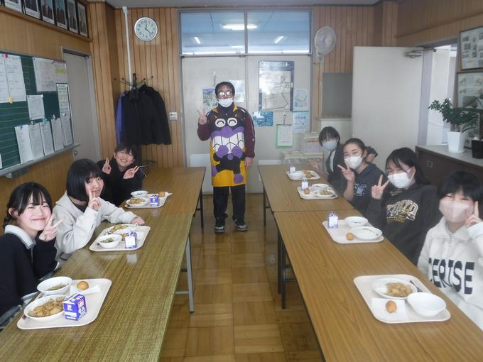 校長室会食@6年生