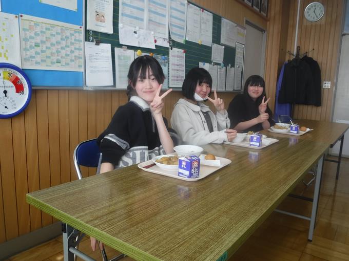 校長室会食@6年生