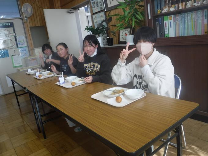 校長室会食@6年生