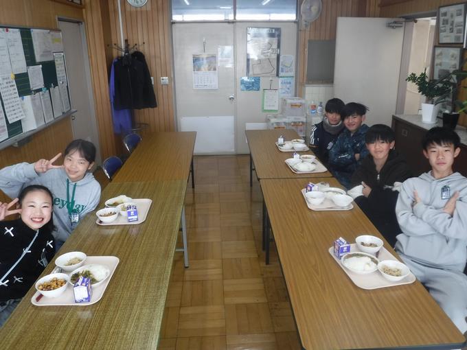校長室会食@6年生