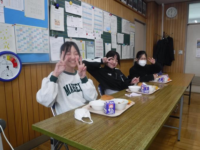 校長室会食@6年生