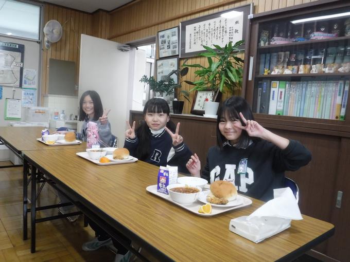 校長室会食@6年生